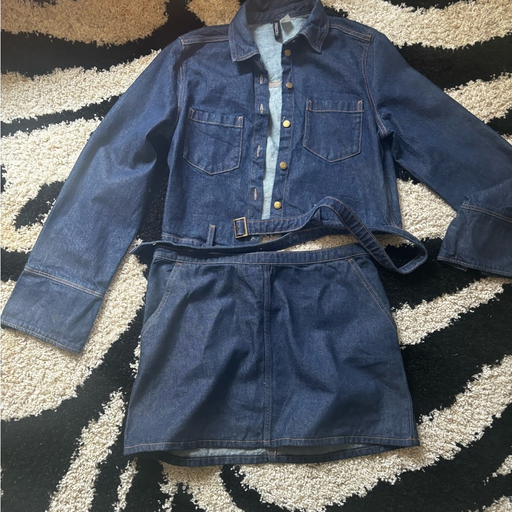 H&M Denim Mini Skirt - Blue